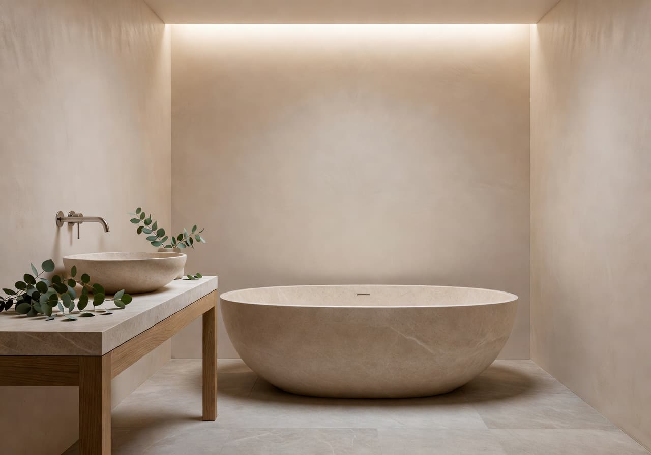 Badezimmer mit KI gestalten – KI Raumgestaltung mit DecorAI in der Schweiz
